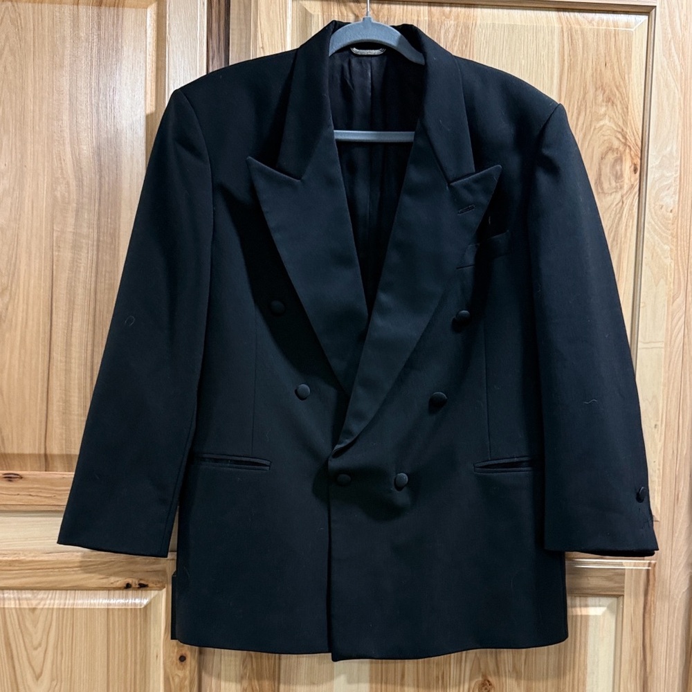 Christian Dior Monsieur Vintage Black Unisex Versatile Layering Tuxedo Blazer